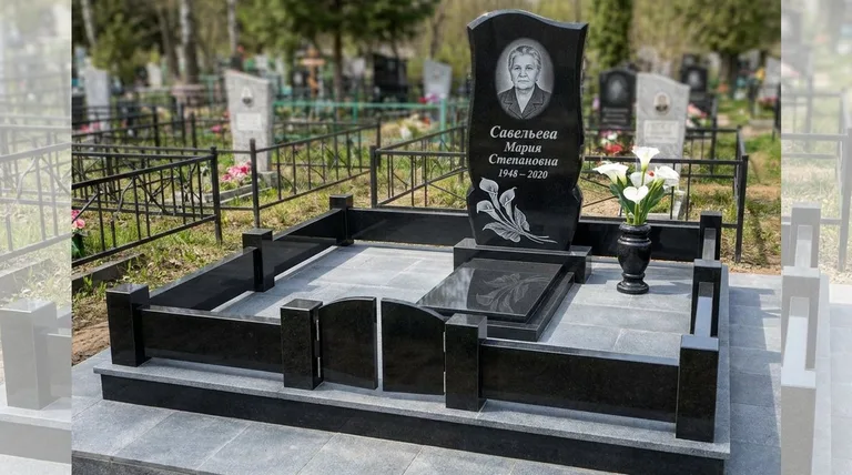 Памятник с гравировкой калл — выполненная работа «Савельева» в Ижевске