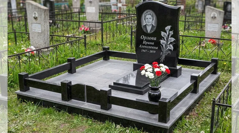Памятник с гравировкой калл — выполненная работа «Орлова» в Ижевске
