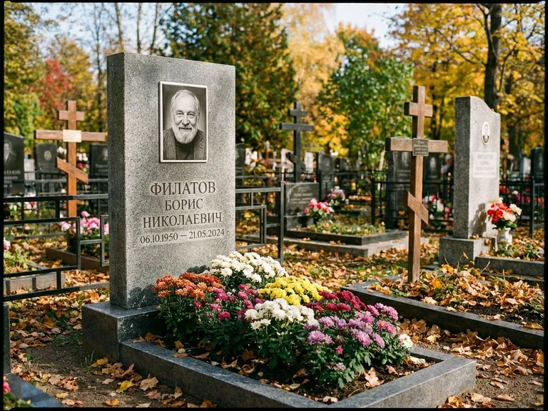 Керамический портрет с цветником в Ижевске