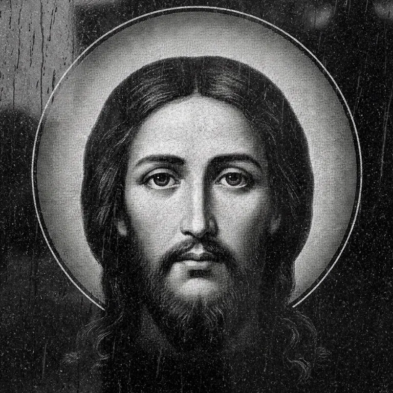 Эскиз иконы: «Моление о чаше» (полутон) — сюжетная композиция, гравировка на памятник в Ижевске
