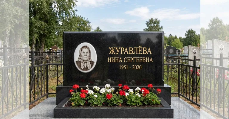 Памятник с художественной гравировкой, Памятники мастерской «Мастер Каменев» на кладбищах Краснодара