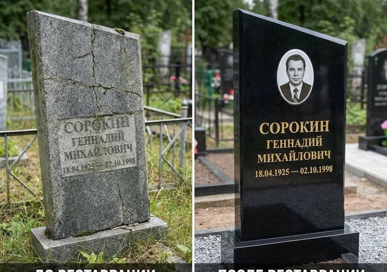 Полная реставрация старого памятника: до и после в Ижевске