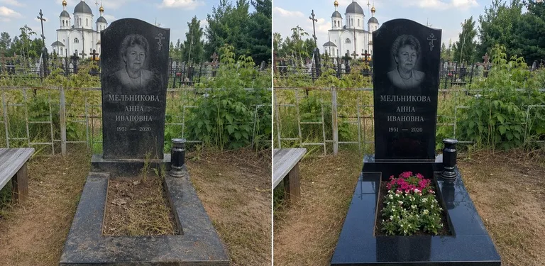 Мойка фигурного памятника до и после в Ижевске