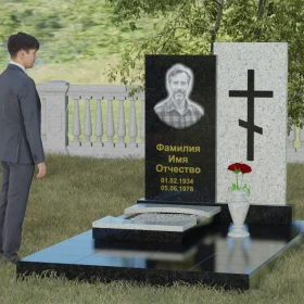 Православный комбинированный памятник - П022