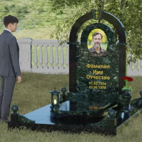 Комбинированный памятник для православных - П031
