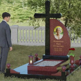 Православный памятник с крестом - П037