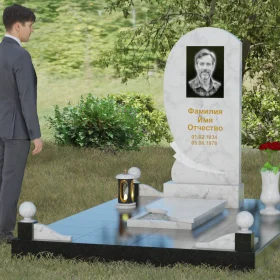 Вертикальный гранитный памятник для светского мемориала - П080