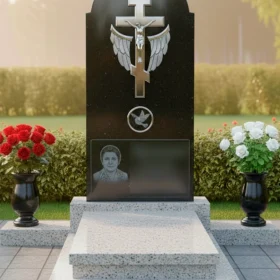 Гранитный мемориальный комплекс на двоих - ПН415