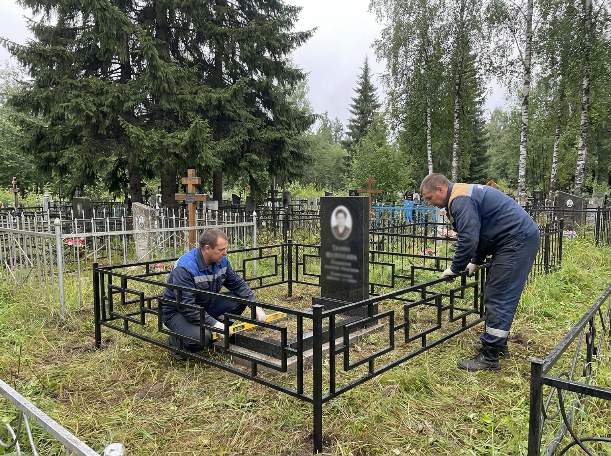 Установка ограды в Ижевске — пример 3